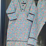 Indian Designer Kurta Palazzo 2pc Set Women Salwar Kameez Ready To Wear Suit Blue Size M Photo 1