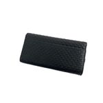 Tory Burch Marion Embossed black leather long envelope wallet Photo 1