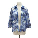 Alfred Dunner  Blue Tie Dye Floral Medallion Lace Jacket Size Large Petite Photo 11
