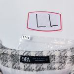 ZARA Tweed Plaid Cutout Dress w/ Ball Knot Buttons V-Neckline Photo 14