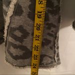 Rebecca Taylor  Sweatshirt Scoop Neck Leopard Print Gray Stylish Casual Fun Top S Photo 8