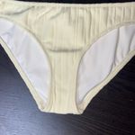 Solid & Striped NWOT  Yellow Blonde Rib Ribbed Elle Bikini Bottoms Women's Large Photo 3