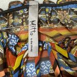 New Womens Tunic Top Shirt Multicolor Yellow Orange Black Photo 4