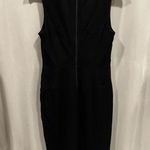Halogen black faux wrap sheath dress stretchy suit office wedding midi dress Photo 8