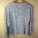 James Perse Standard Black White Heathered Long Sleeve Tee US Large Womens Photo 5