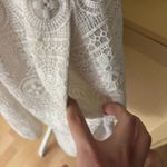 RED VALENTINO Crocheted Lace Mini Dress In White Size 40 Photo 2