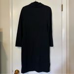 St. John Collection Lace Up Long Sleeve Knit Dress Womens 6 Black Cocktail Photo 3