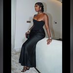 House Of CB  XS D-DD‎ Persephone’ Black Strapless Corset Maxi Dress NWOT Photo 9