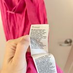 & Other Stories & Other Stories Linen Puff Sleeve Midi Dress in Magenta Pink Size 2 Photo 9