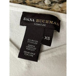 Dana Buchman  Ivory Sleeveless Nylon Blend Pullover Blouse XS Preppy Contemporary Photo 6