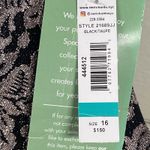 R & M Collec. Womens Size 16 Black Taupe Glitter Lace Keyhole Mermaid Gown Dress Photo 8