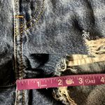 Levi's  501 Dark Medium Wash Blue Distressed Denim Cut-Off Shorts EUC Size 25 Photo 6