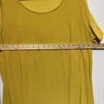 Cato Blouse Top Women's 18/20W Mustard Round Neck Handkerchief Hem Pullover Photo 9