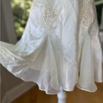 Victoria's Secret Vintage Victoria’s Secret Ivory Cream Sequin Lace Trim Flounce Mini Slip Dress M Photo 3