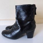 Ecco SHAPE SCULPTED MOTION 55 BOOT ANKLE SNAKE PRINT WOMENS BLACK SZ 38 Photo 0