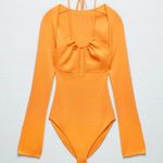 ZARA Cut Out Knit Bodysuit Photo 4