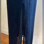 INC Tessuto Black Maxi Cap Sheer Sleeves Dress Slit 18  On Side Sz 6 Zip … Photo 5