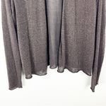 Eileen Fisher Linen Blend Metallic Sheer Long Sleeves Open Cardigan, Size Large Photo 6
