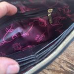 Betsey Johnson  Plaid herringbone Wallet wristlet with gold heart & pink logo Photo 4