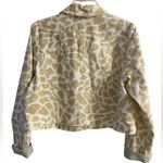 Maeve  by Anthropologie jean jacket cropped animal print Large Photo 1