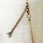 Lucky Brand  grey tassel Jasper long pendant arch necklace Photo 3