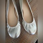 J.Crew  Metallic Silver Ballet Flats Photo 2