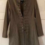 Neon Buddha Sage Green Cotton Stretch Coin Jacket Pockets Comfort Bohemian Small Photo 0