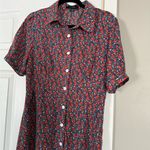 En Saison Enchanting Floral Cottagecore Summer Dress Maxi Modest Red Size M Photo 7