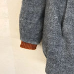 Nordstrom Vero Moda gray coat fur orange wool blend Photo 8