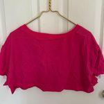 Hot pink cropped tee shirt Photo 1