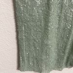 Free People Intimately Womens Shirt Jade Green Sequin Long Sleeve Size Small Photo 7