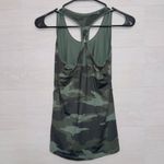 Athleta Women's Size XS Green Camo Print Sleeveless Limitless Keyhole Tank Top Photo 6