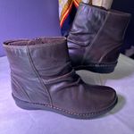 Clarks  Dark Brown Leather Winter Boots Photo 0