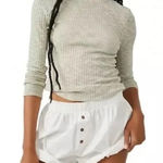 Free People Aura Layering Top In Sea Mist NWOT Photo 0