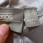 ASOS Womens New  DESIGN Satin Cami in Light Grey Photo 3