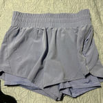 Avia   Purple MOISTURE WICKING RUNNING SHORT Elastic Waist ZIP Pocket Sz M(8-10) Photo 1