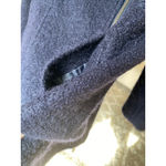 Guess  Los Angeles Wool Coat Navy Asymmetrical Zip Quiet Luxury Cottagecore Trend Photo 9