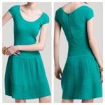 Lilly Pulitzer  Hazel Sweater Dress Emerald Green Holiday‎ Wool Fit & Flare Large Photo 1