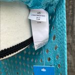 Cupshe Woman’s XS Turquoise Blue Crochet Beach Coverup Side Slits Soft Beachy Photo 1