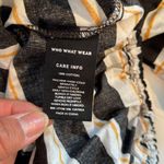 Who What Wear lightweight cotton off the shoulder striped tie waist XL puffy Photo 5