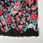 Vintage Womens Dark Floral Babydoll Set Small Black Coquette Fairy Grunge Y2K Photo 5