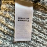 Melrose and Market Gray Black Plaid Mock Turtleneck Sweater Knit Cotton Blend XS Photo 7