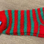 BOGO Women’s Red/Green Striped Cozy Ankle Socks Red Photo 0