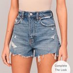 Abercrombie & Fitch High Rise Mom Jean Shorts Photo 0
