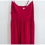 Amanda Uprichard Maxi Dress silk Red Spaghetti Strap Formal Evening Gown large Photo 3