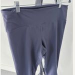 Joy Lab Womens Large Eggplant Purple Capri Lattice Hem Activewear Leggings Photo 2