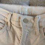 MOTHER The Mid Dazzler Crop Fray In Cream Puff Jeans Size 24 Photo 5