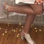 Grey Block Heels Size 8 Photo 0