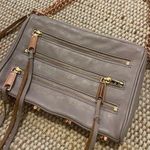 Rebecca Minkoff Lavender  Mini 5 Zip Crossbody Bag Rose Gold Photo 0