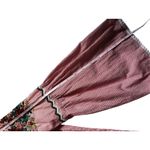 ZARA  Basic Women's Red Embroidered Blouse Sz XS 3/4Bell Sleeve Eyelet Boho Top Photo 8